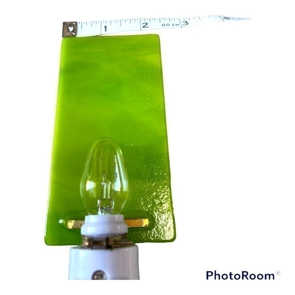 FLAMINGO Fused Glass Night Light signed by local St Petersburg FL artist NWOT - Picture 4 of 5